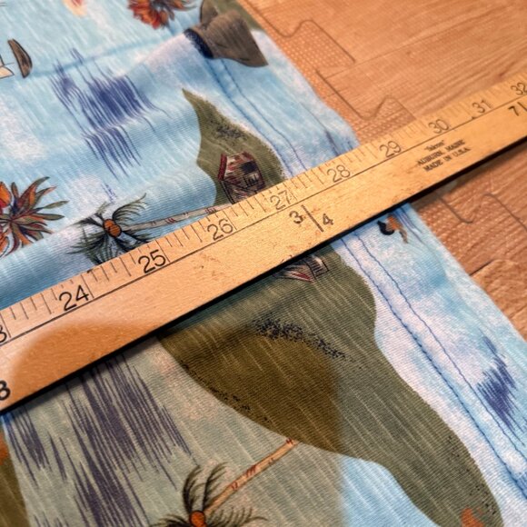 Levi’s 2XL Tropical Island Graphic Tee Blue Hawaiian All Over Print Shirt - Picture 5 of 6
